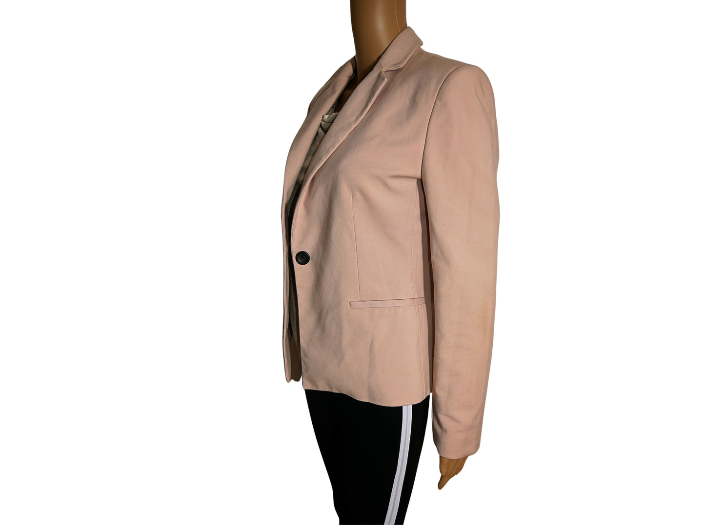 Veste blazer cintré rose Zara