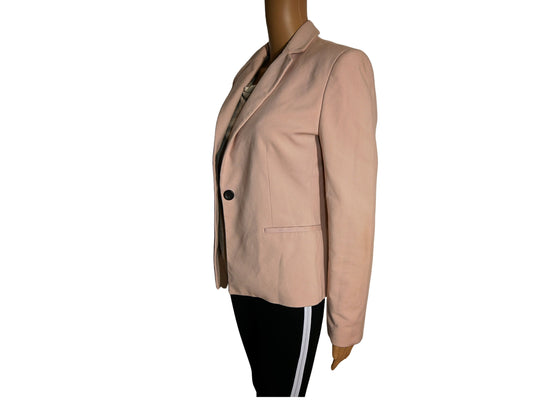 Veste blazer cintré rose Zara