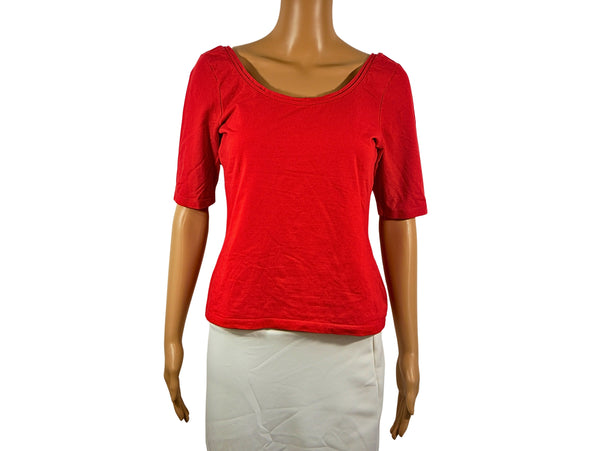 T-shirt rouge femme Wallis - Élégance intemporelle