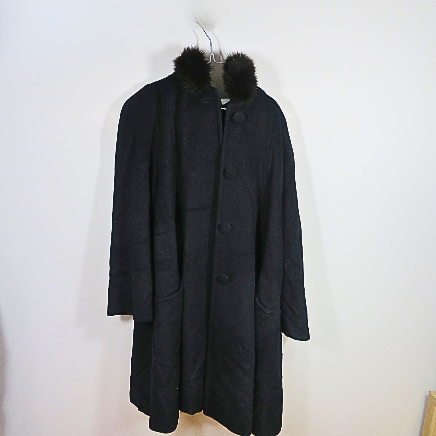 WOOD AND CASHMERE Manteau vintage à capuche