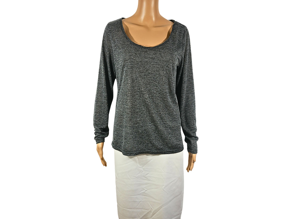 by second female top longue manches en maille pour femme