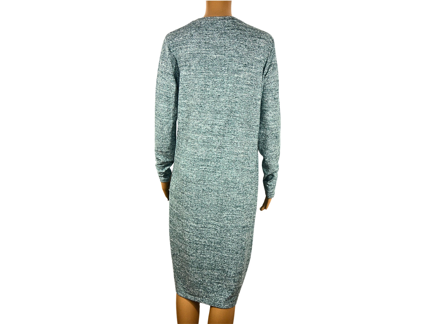 Robe pull gris chiné pour femme